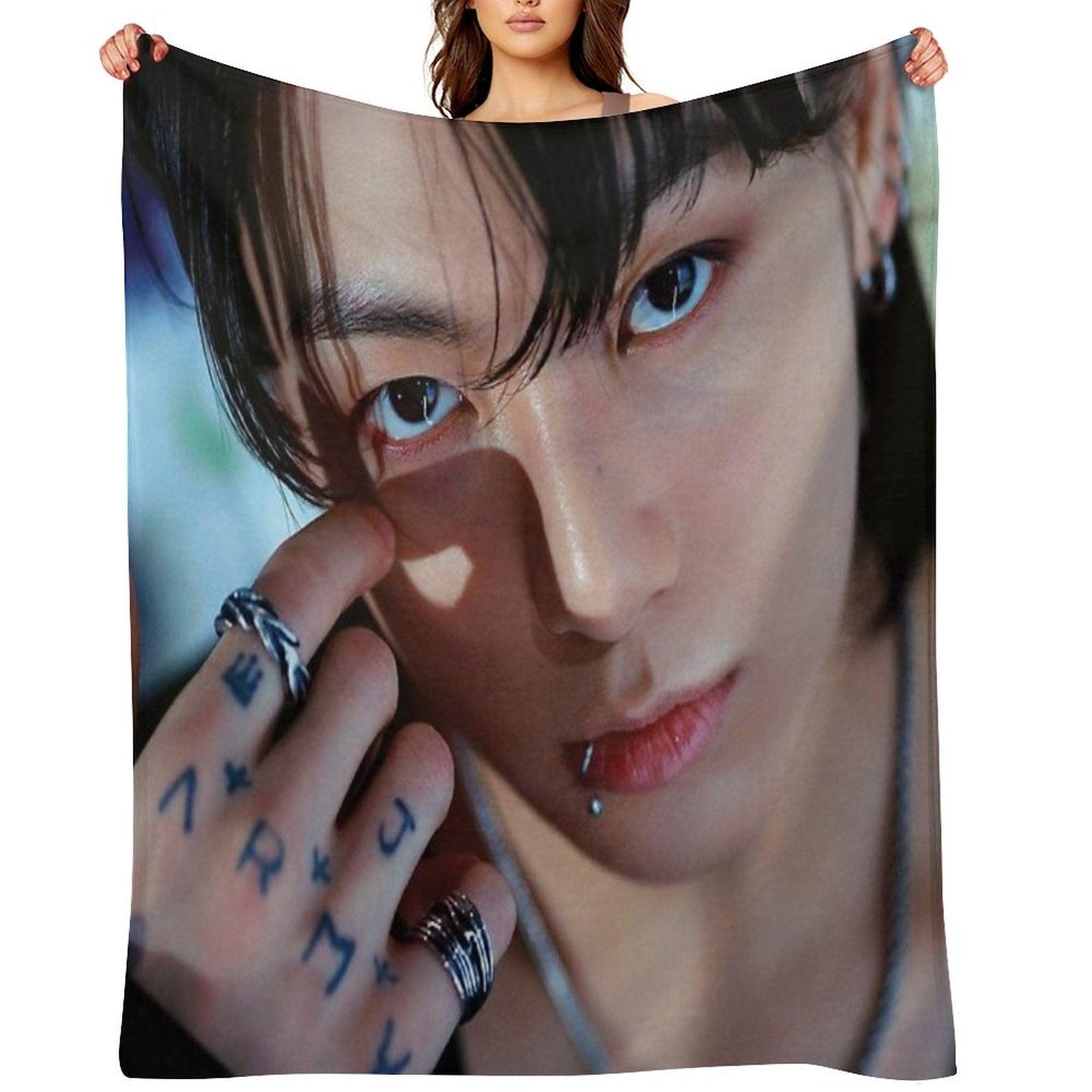 Jungkook Seven Machine-washable Throw Blanket