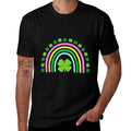 Green Four Leaf Clover Rainbow St Patricks Day  Versatile T-Shirt