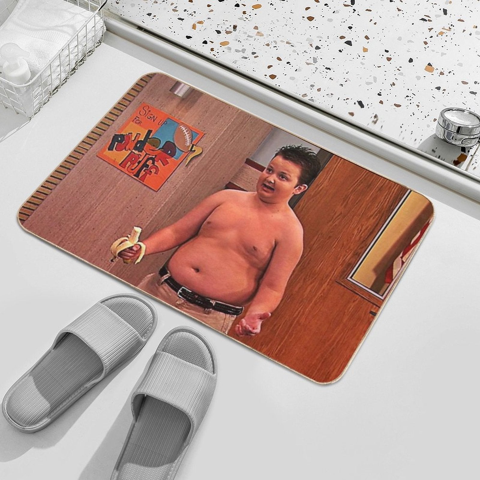 Gibby Icarly Shirtless  Multi-Purpose Bath Mat