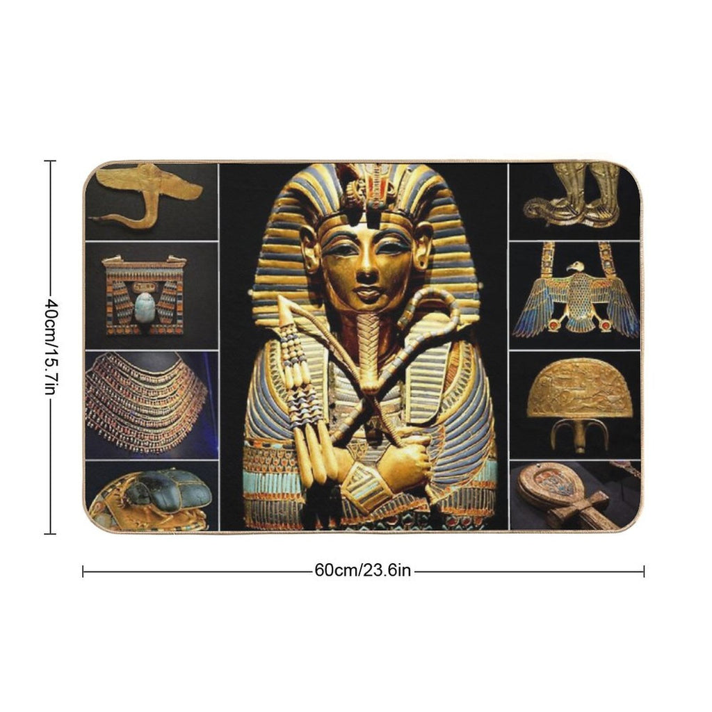 King Tutankhamun Artifacts  Eco-Friendly Bath Mat