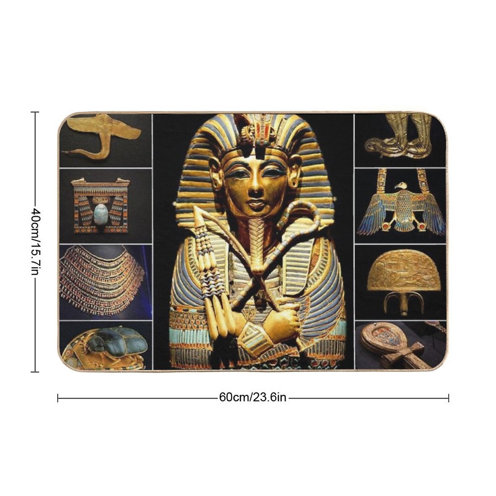 King Tutankhamun Artifacts  Eco-Friendly Bath Mat