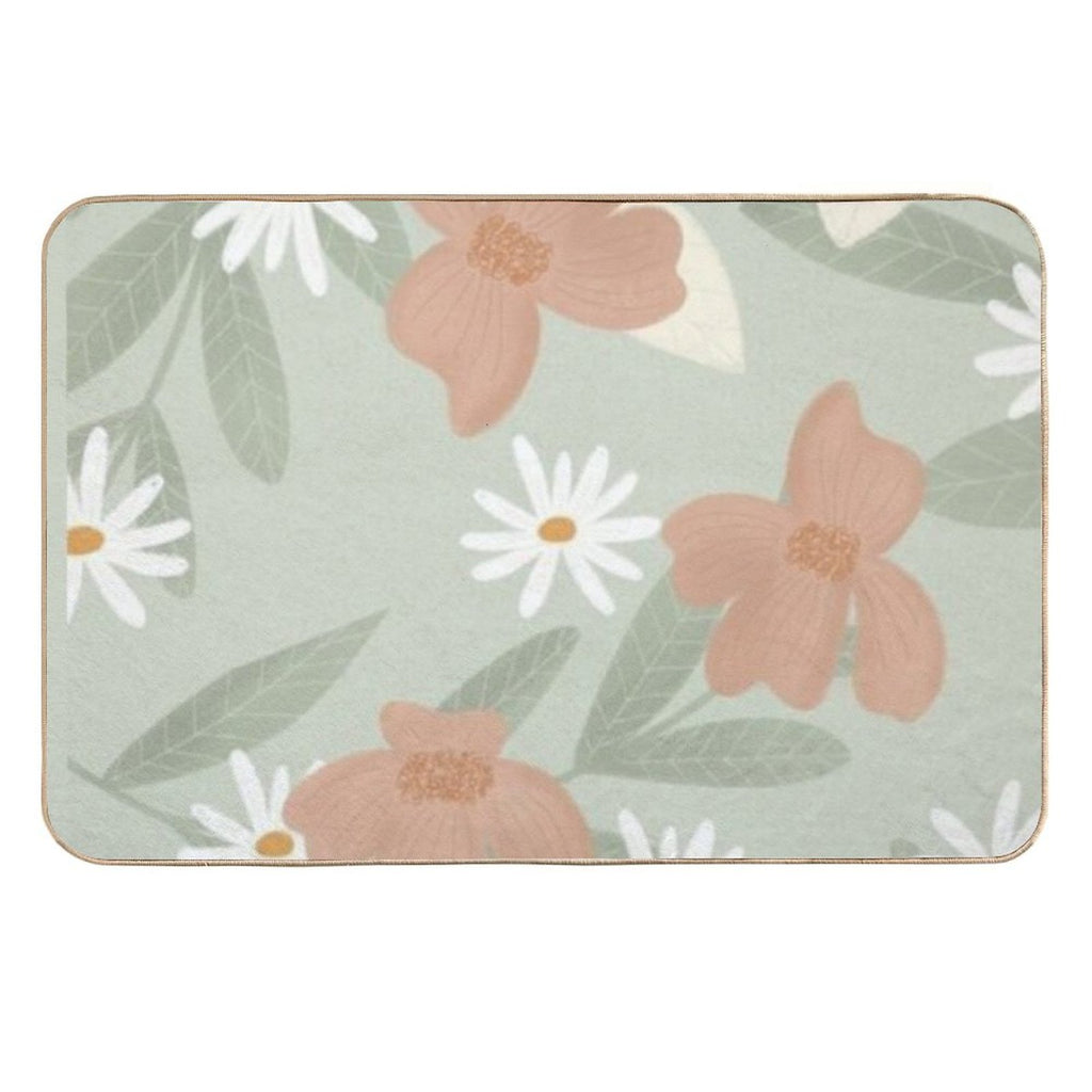 Floral Pattern  Multi-Purpose Bath Mat