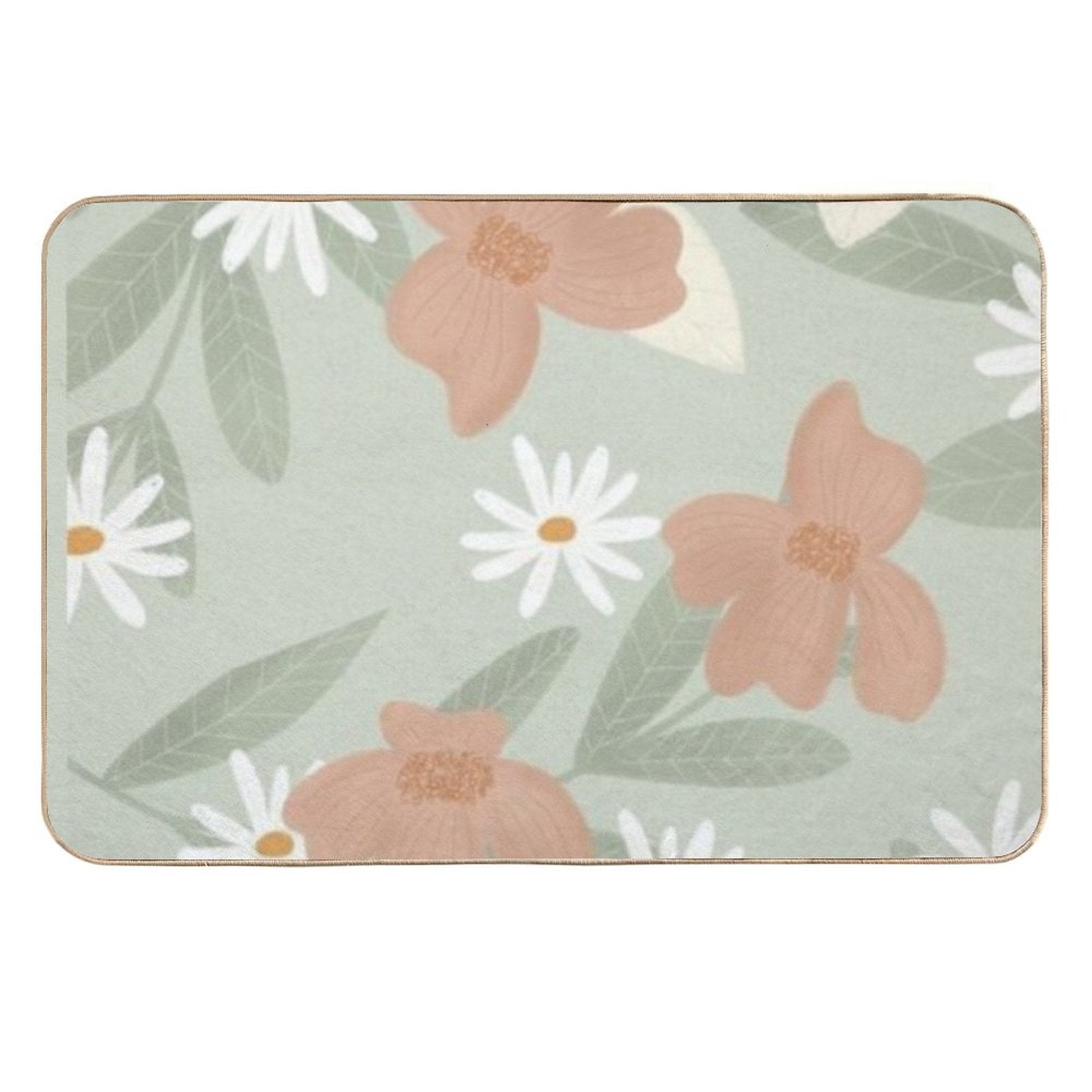 Floral Pattern  Multi-Purpose Bath Mat