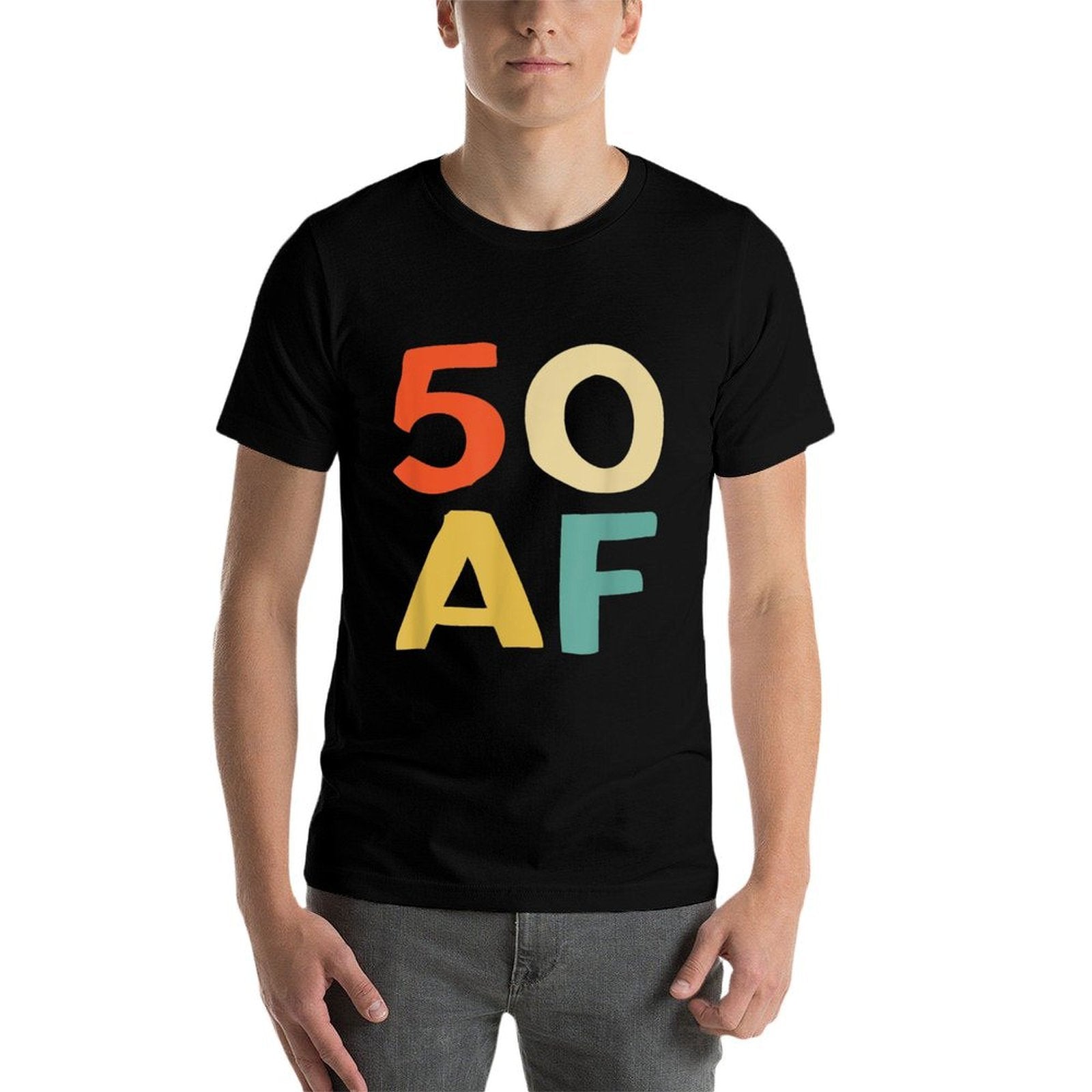 50 AF Retro Vintage - Funny 50th Birthday Gift T  Lightweight T-Shirt