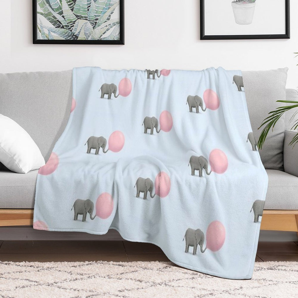 Jumbo Bubble Gum Velvety-soft Throw Blanket
