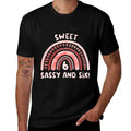Kids Sweet Sassy And Six! 6th Birthday Six Years Old  Durable T-Shirt
