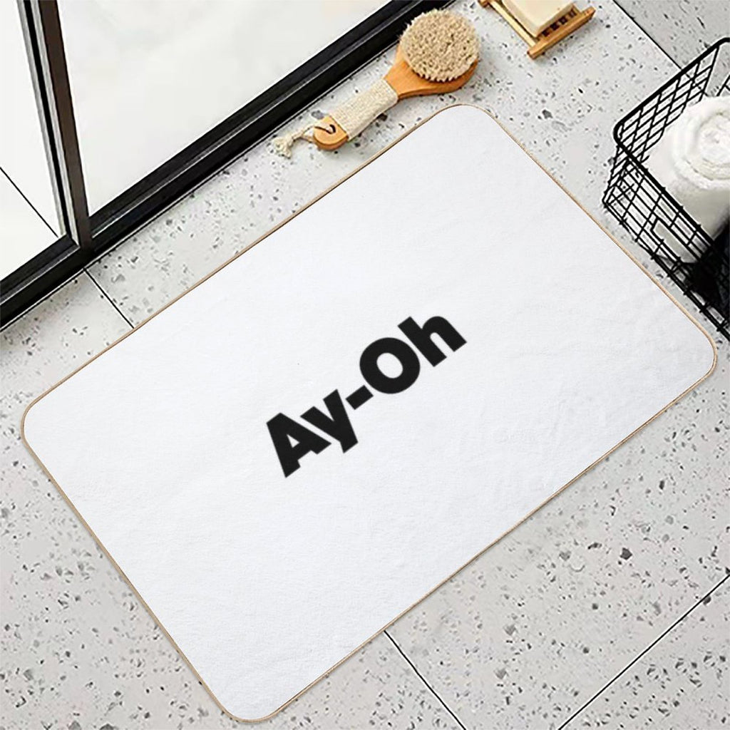 AyOh  Live Aid Queen Freddie Mercury  Black  Absorbent Bath Mat