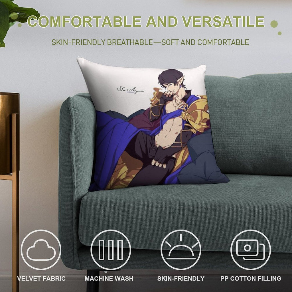Ser Aymeric Soft Gift Ready Throw Pillow