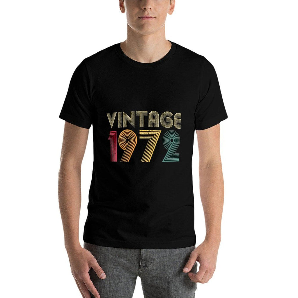 Womens Vintage 1972 53rd Birthday Gift Retro 53 Years Old  Relaxed-fit T-Shirt