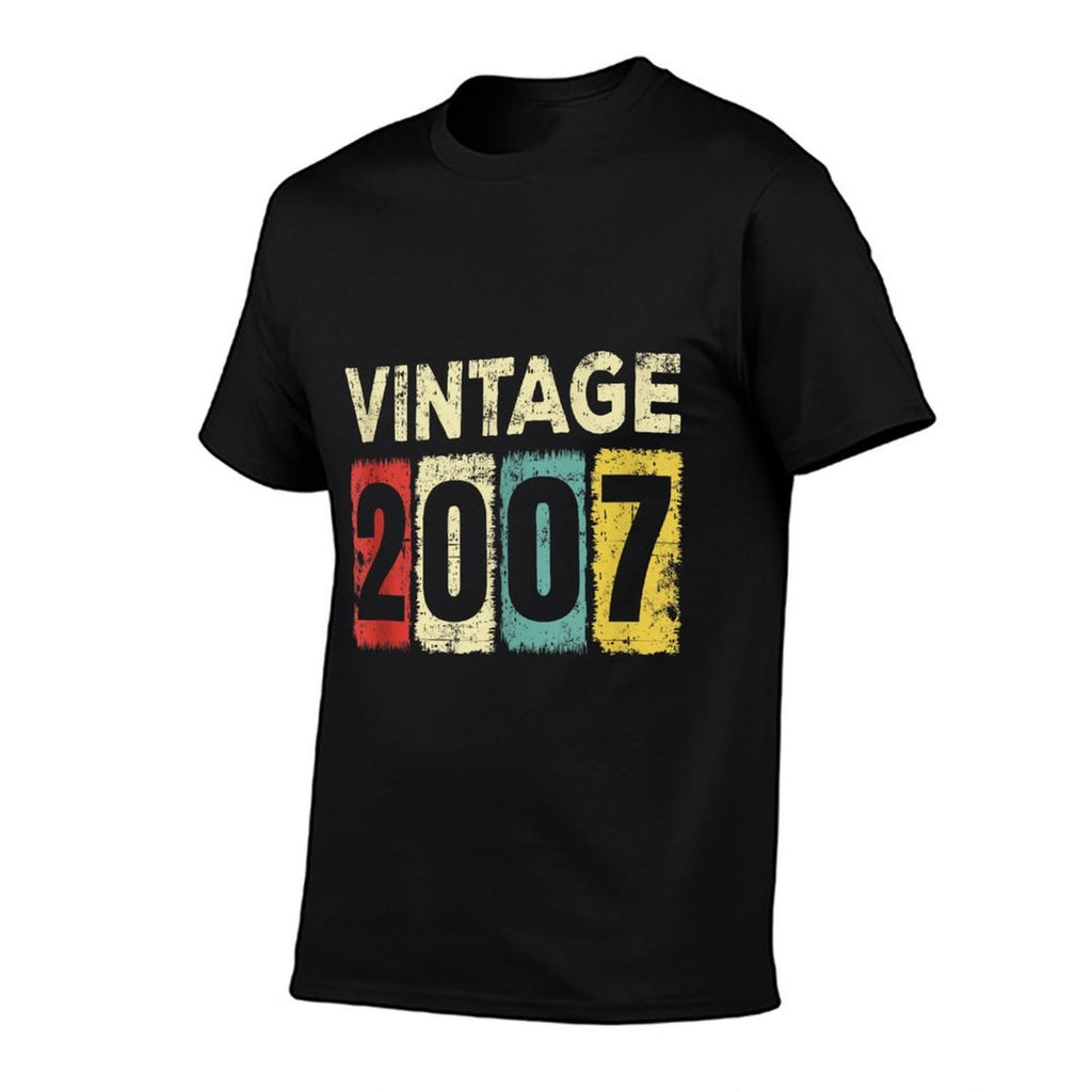 18 Year Old Birthday Vintage 2007 18th Birthday  Polyester Blend T-Shirt