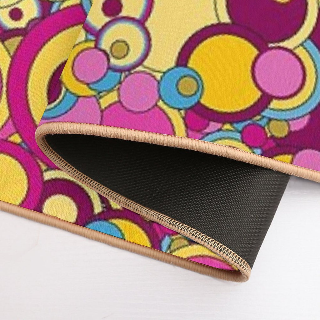 Peter Max Bubbles  Fade-Resistant Bath Mat