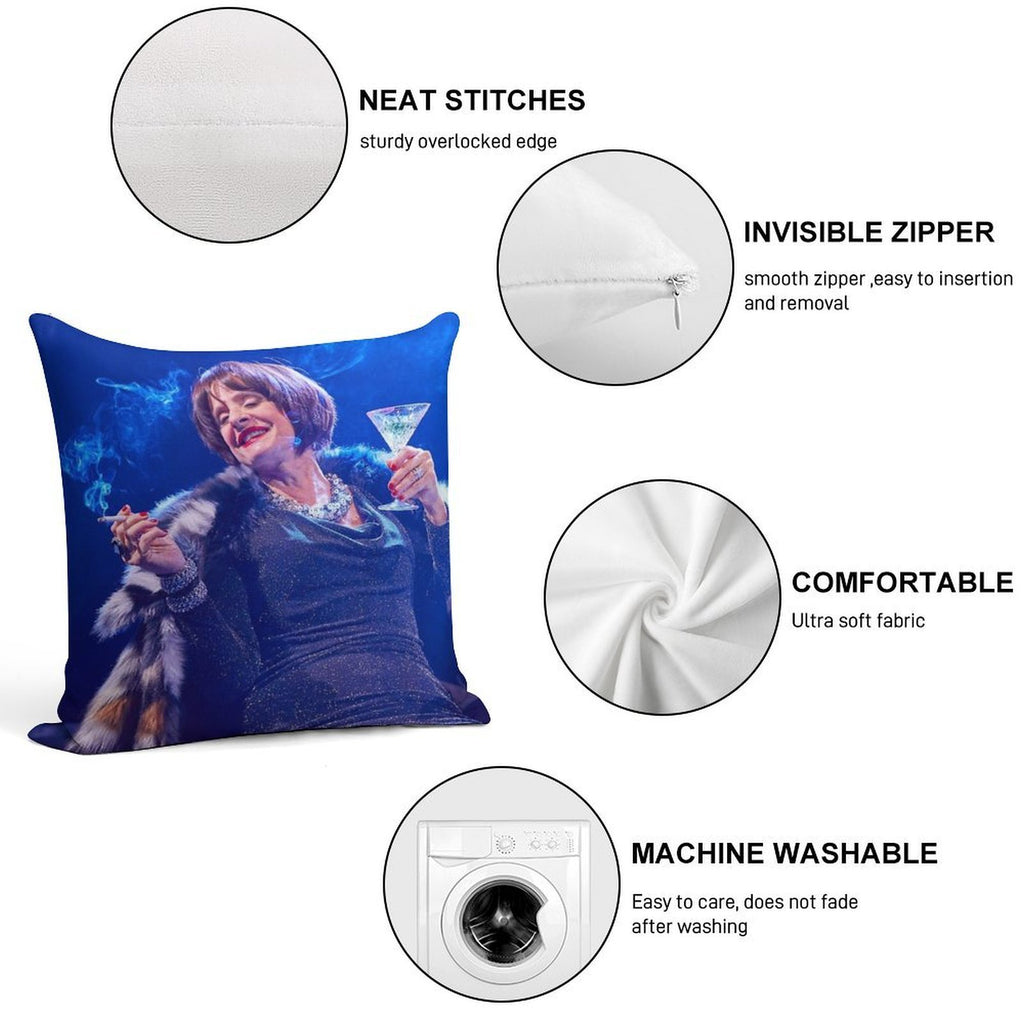 Patti LuPone As Joanne in Company Soft Shrink-Resistant Throw Pillow