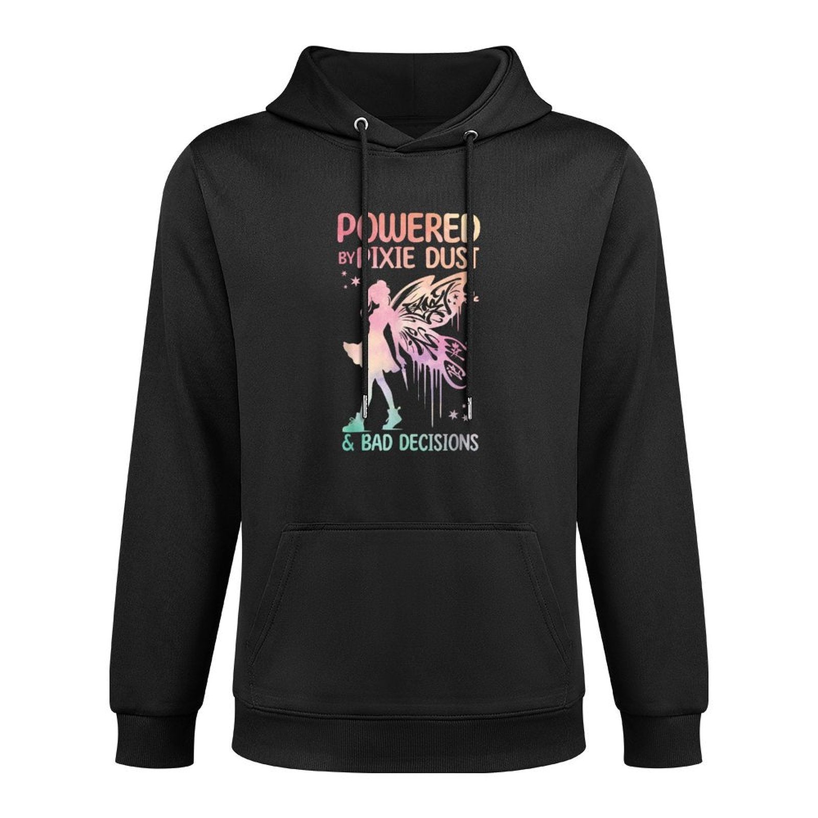Fairy Powered By Pixie Dust Art Design for Women Fairy Breathable Fabric Hoodie