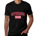 McPherson College Dad Arch Vintage Design Father Men Family  Slim-fit Cut T-Shirt