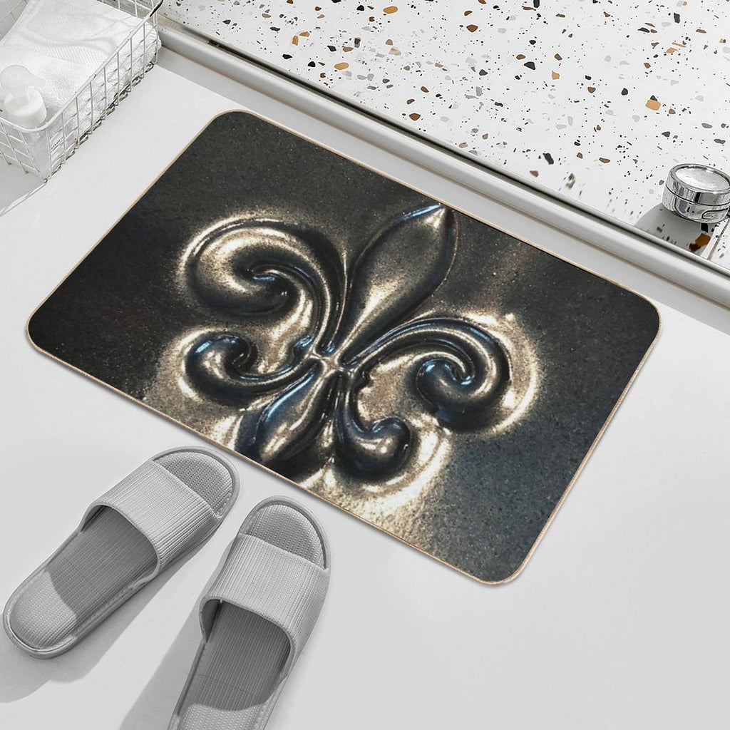 Fleur De Lis  Dirt-Trapping Bath Mat