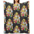 The Apple And Onion Gang Wrinkle-free Throw Blanket