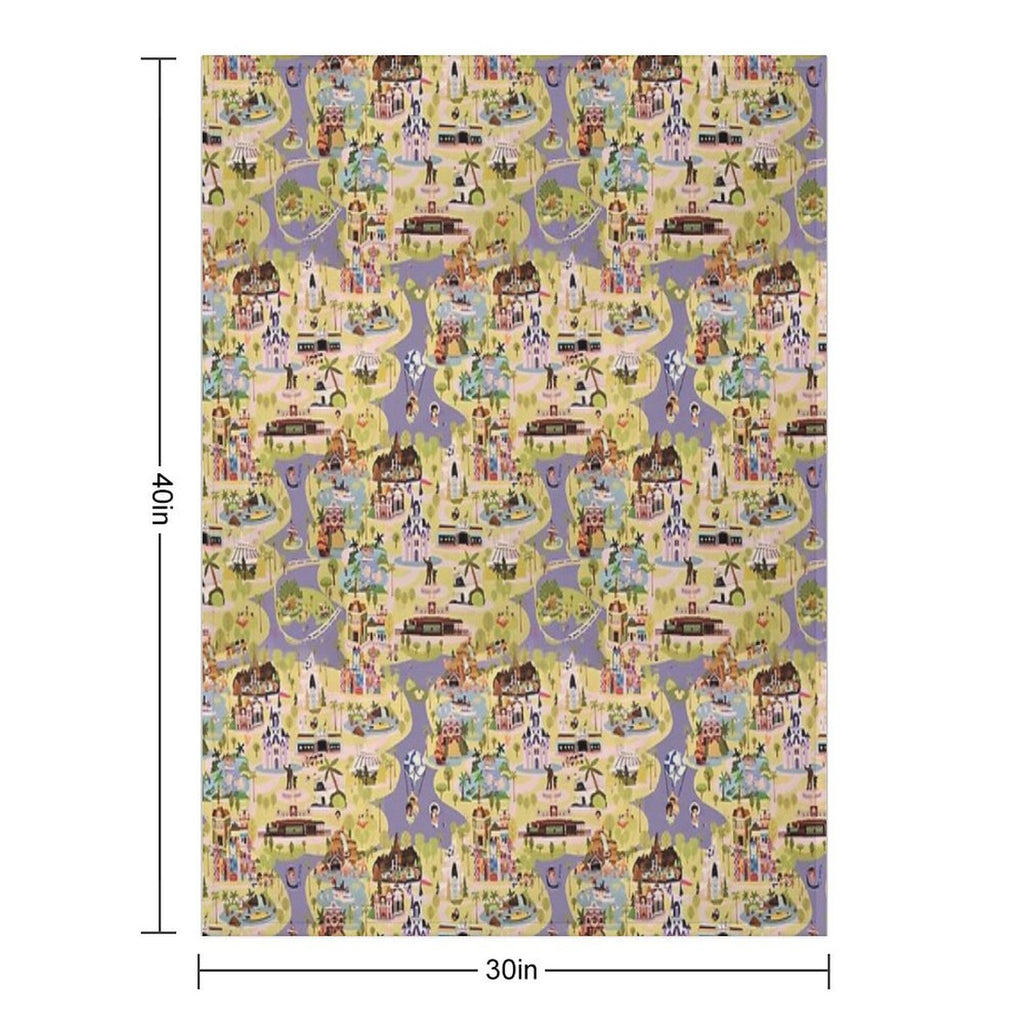 A Walk in The Park Plush Throw Blanket