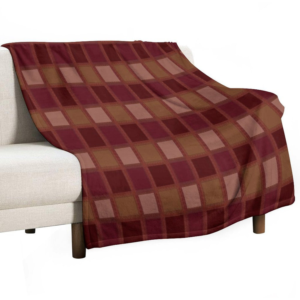 Chessboard Net  Pattern Velvety-soft Throw Blanket