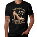 50 Year Old Gifts High Heels Stepping Into My 50th Birthday  Soft T-Shirt