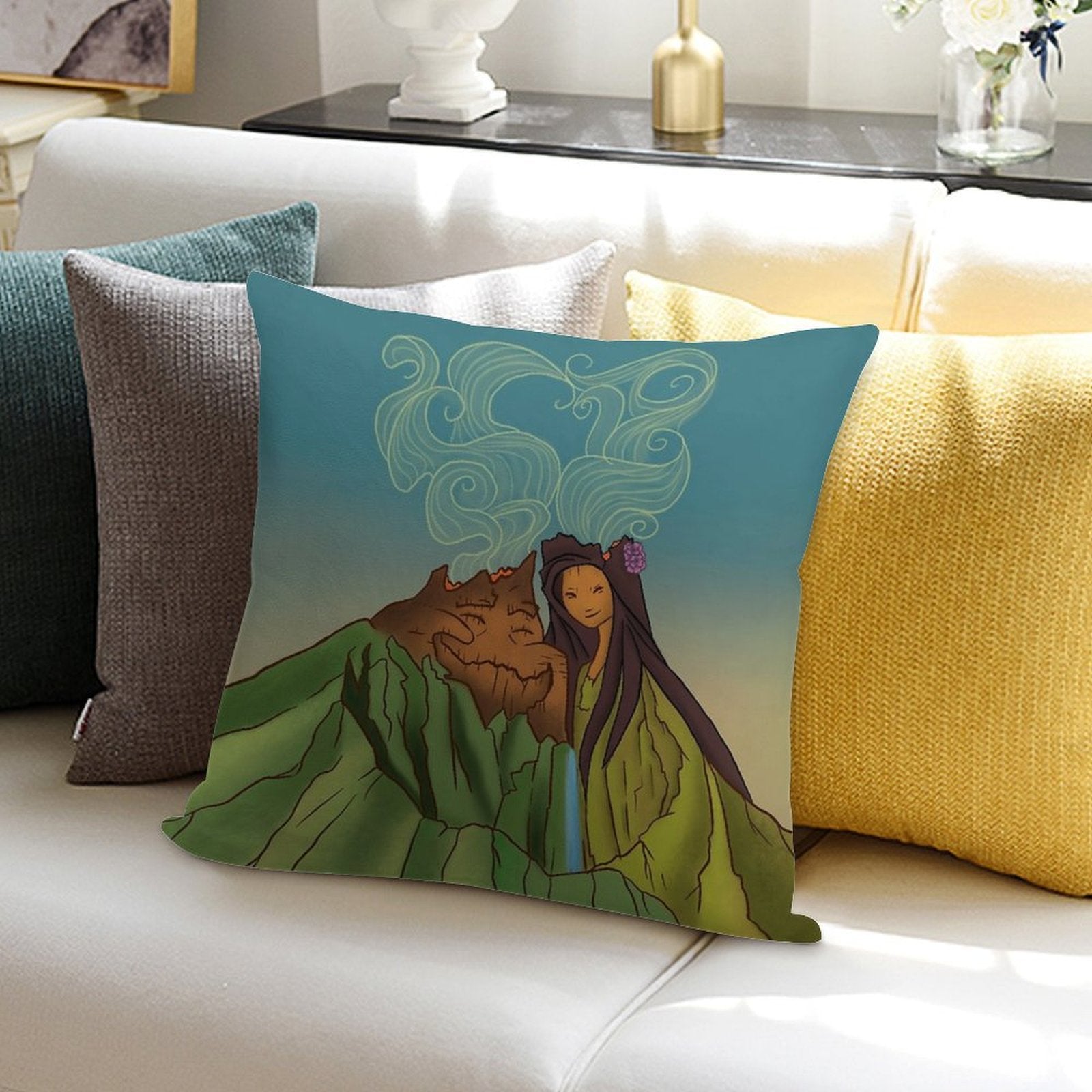 I Lava You! Soft Hidden Zipper Throw Pillow