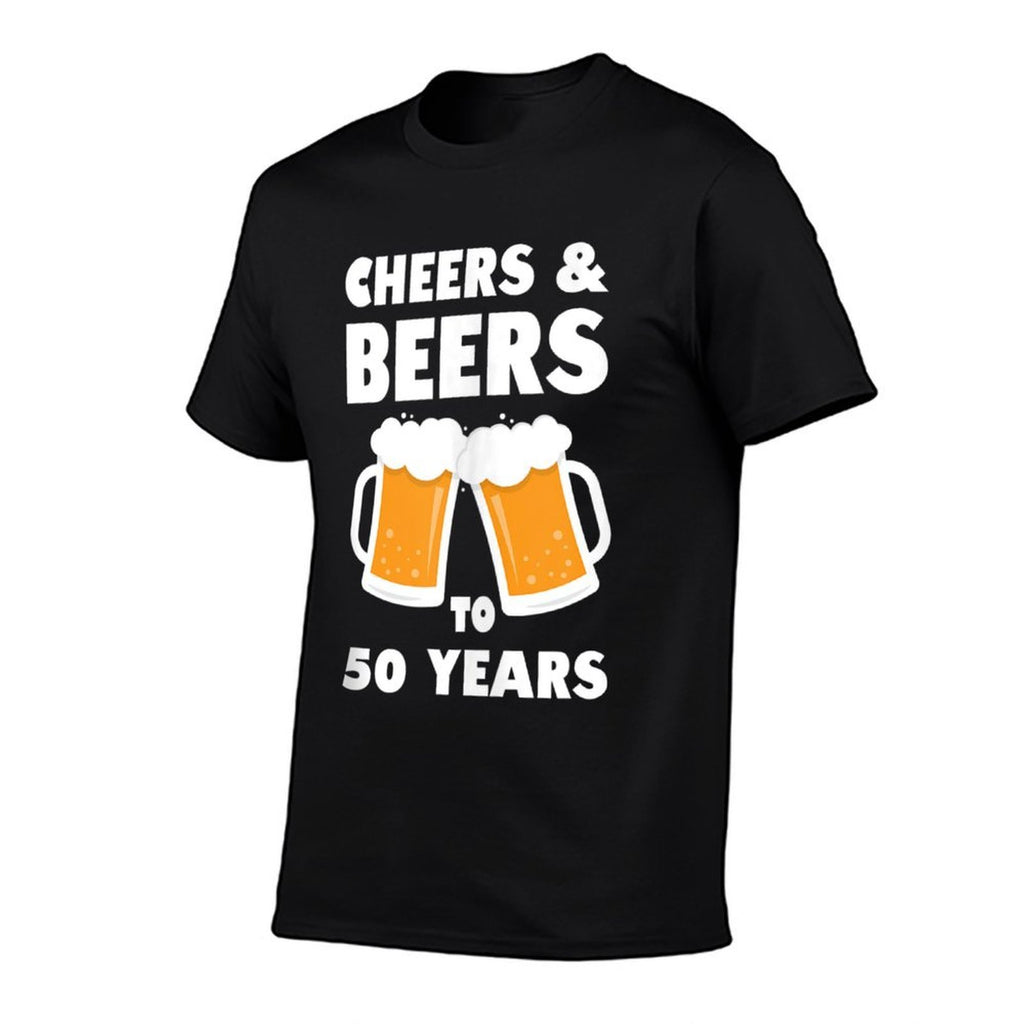 Cheers And Beers to 50 Years 50th Birthday  Eco-friendly Material T-Shirt