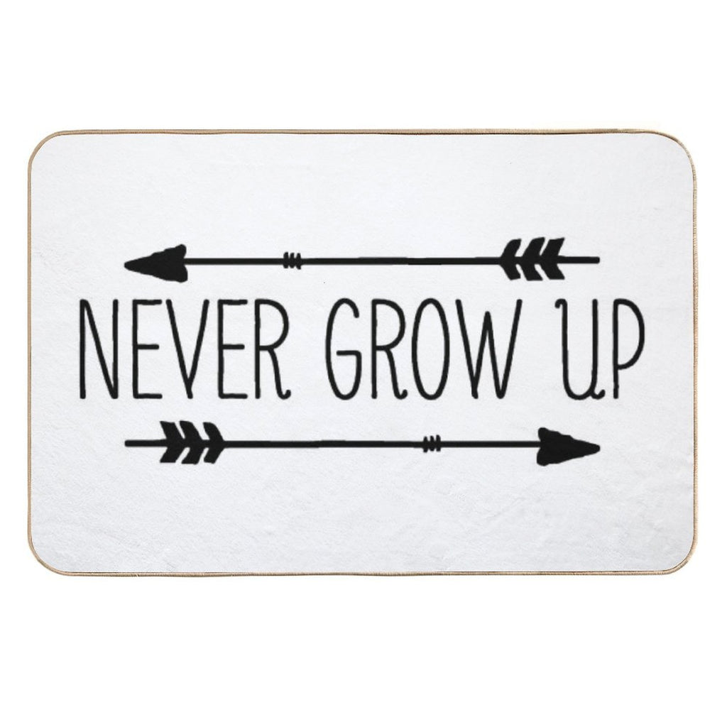 Never Grow Up  Repositionable Bath Mat