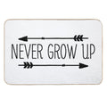 Never Grow Up  Repositionable Bath Mat