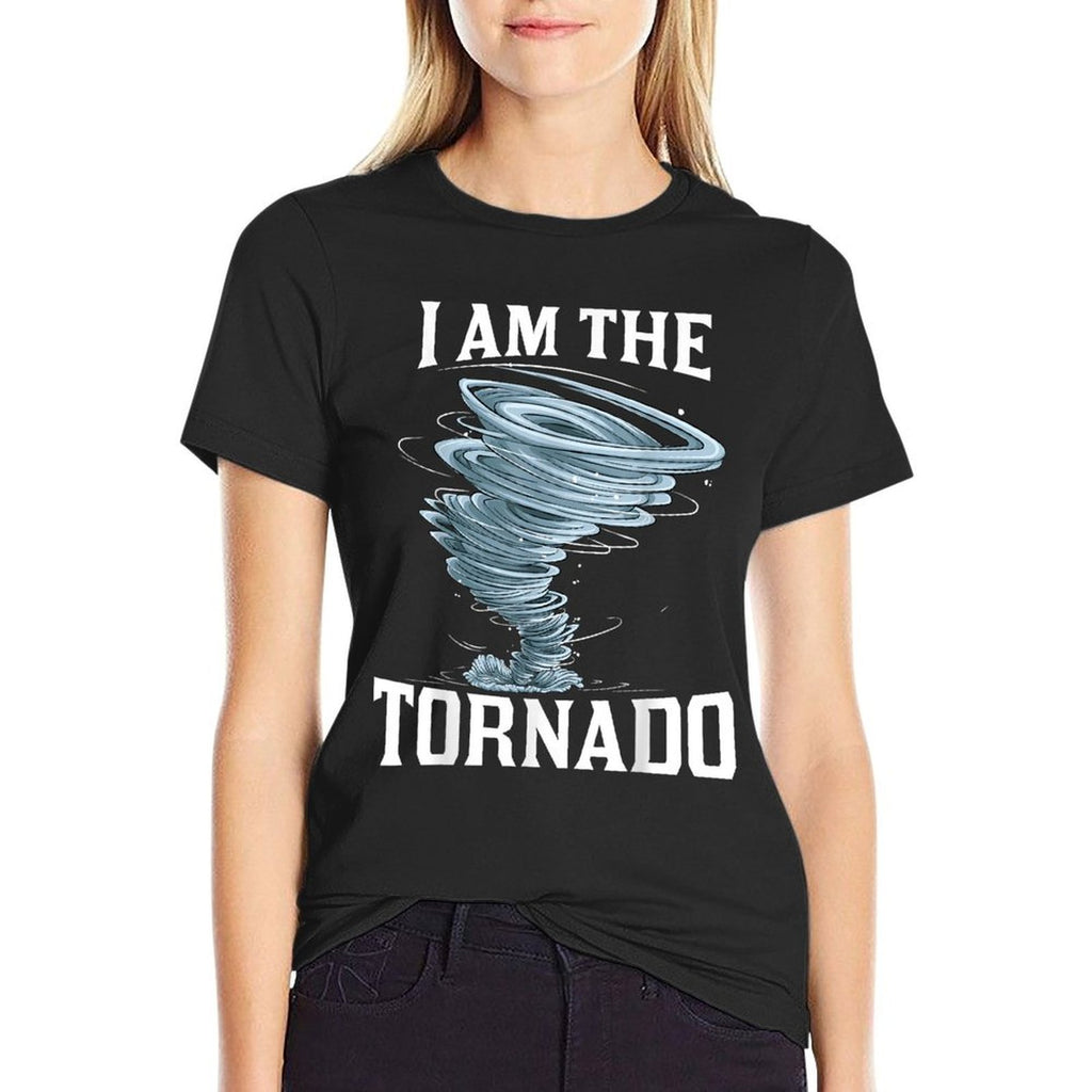 I'm The Tornado Storm Twister Meteorologist Mens Kids Funny  Ribbed Collar T-Shirt