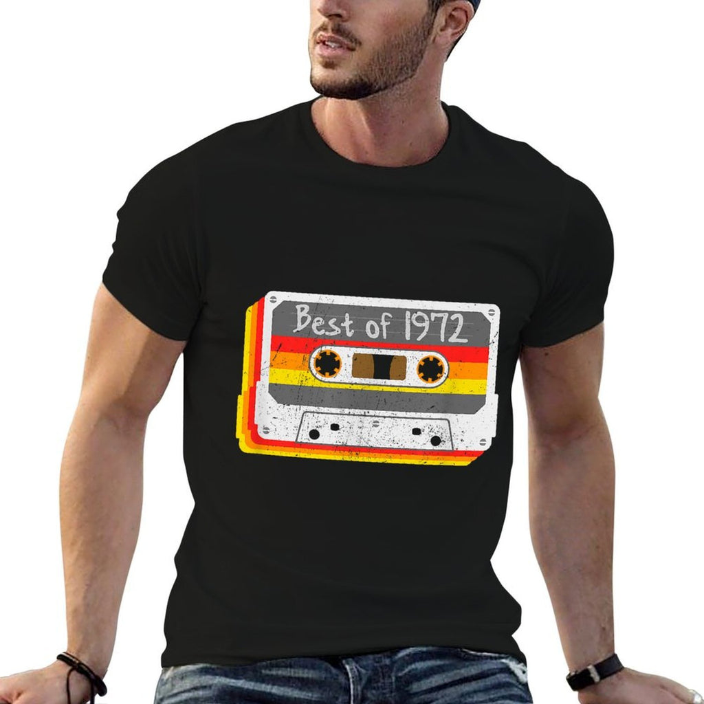 Best of 1972 Mixtape Cassette Tape 50th Birthday  Cotton T-Shirt