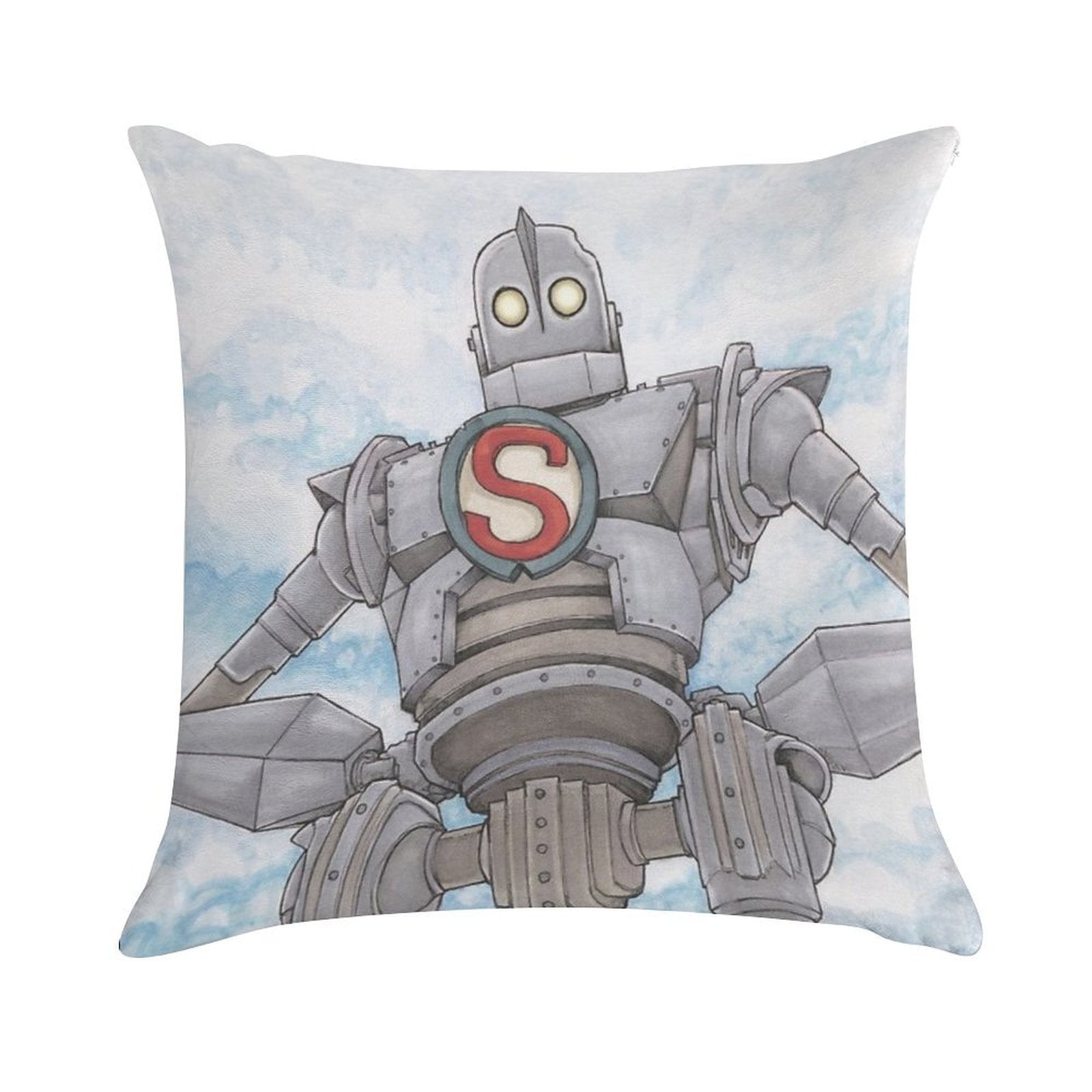 The Iron Giant Animated Movie Soft Bedroom Essential Throw Pillow