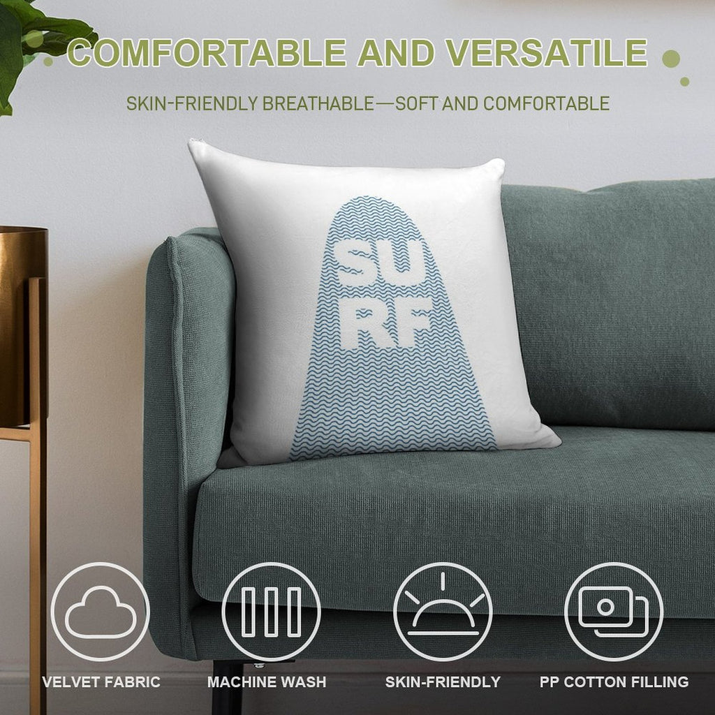 Surf Soft Durable Construction Throw Pillow