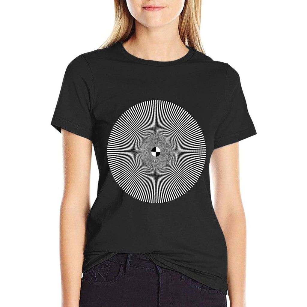 Optical Art Test Pattern Design For Television  Odor-resistant T-Shirt