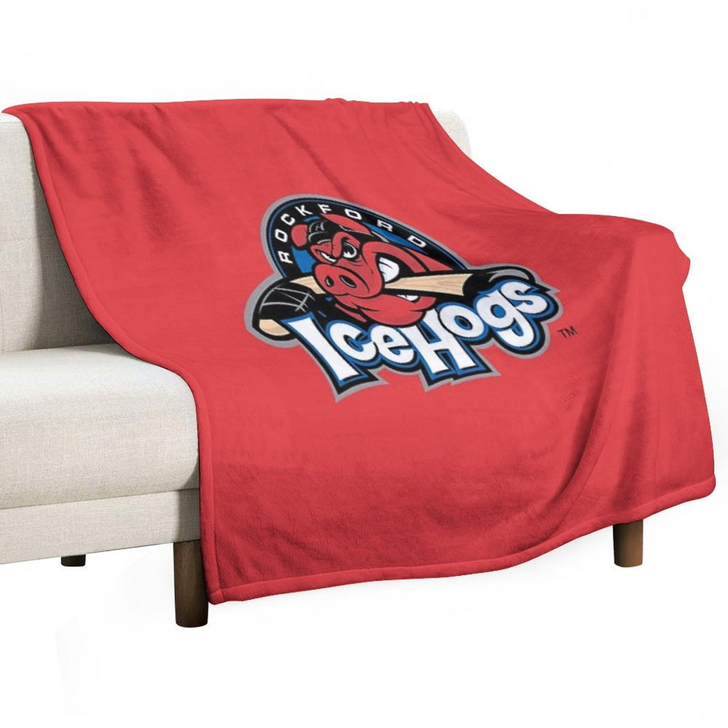 Rockford IceHogs Machine-washable Throw Blanket
