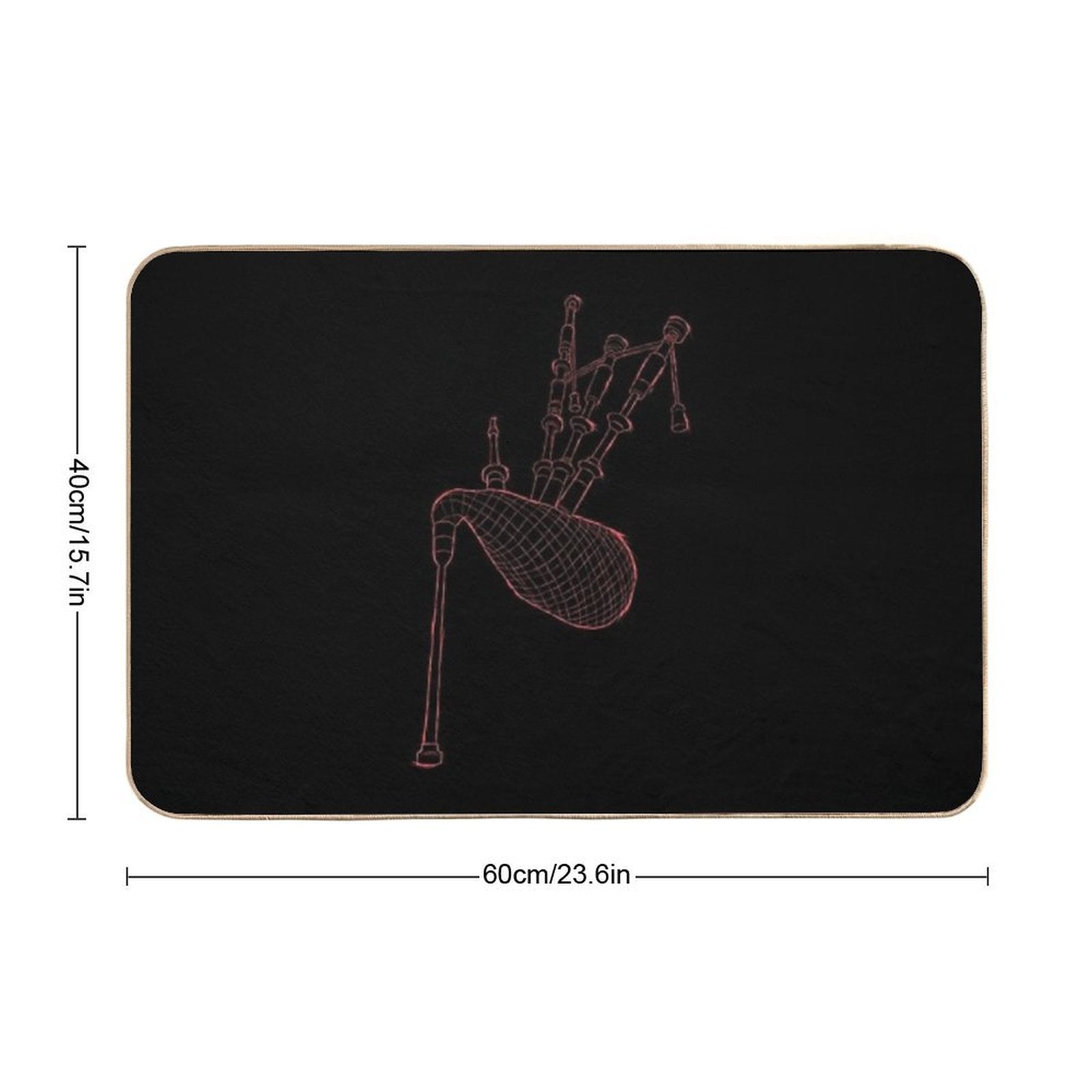 Bagpipes Scotland Musician Woodwind Gifts  Anti-Trip Bath Mat
