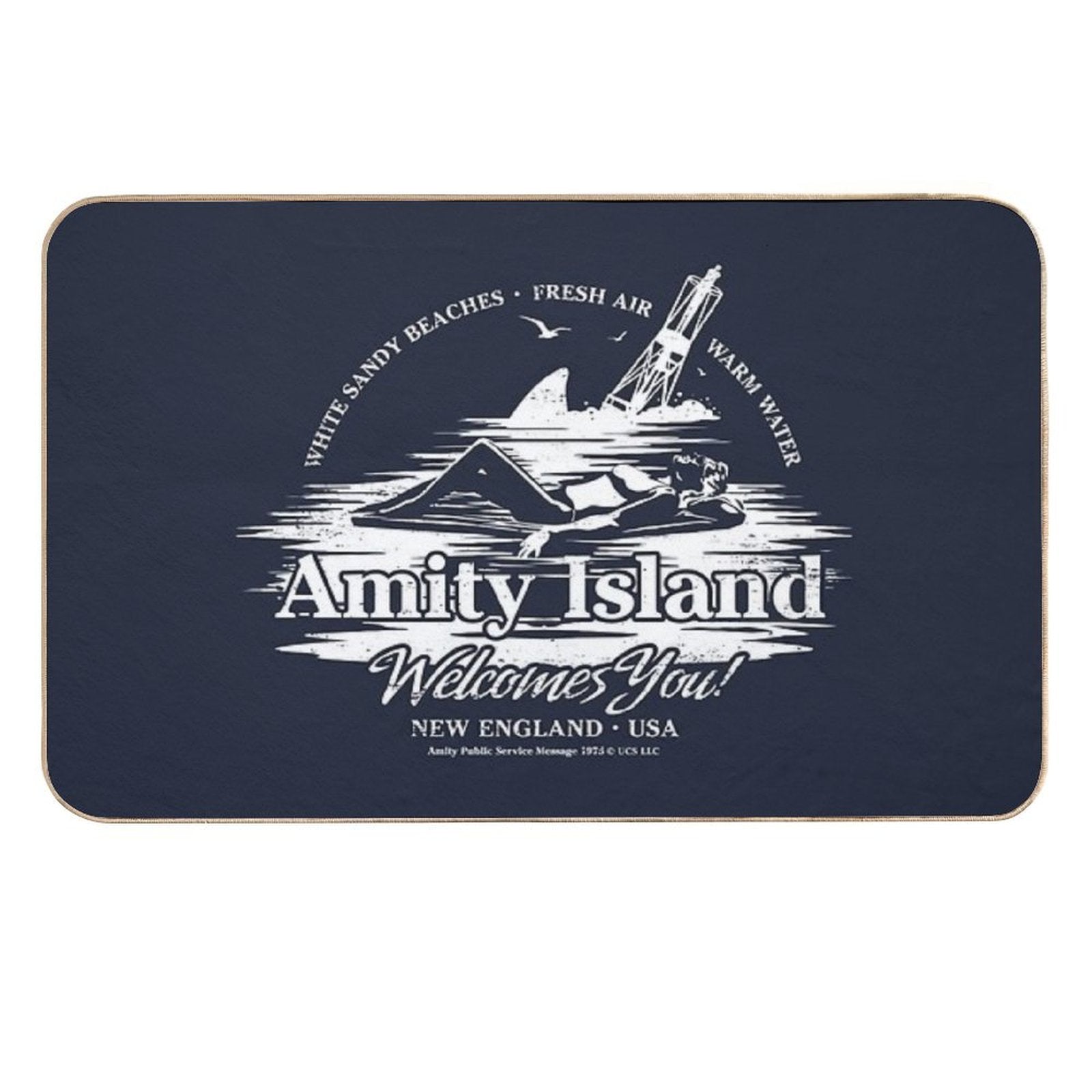 Amity Island  Easy Maintenance Bath Mat