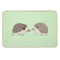 Two Hedgehogs  Slip-Resistant Bath Mat