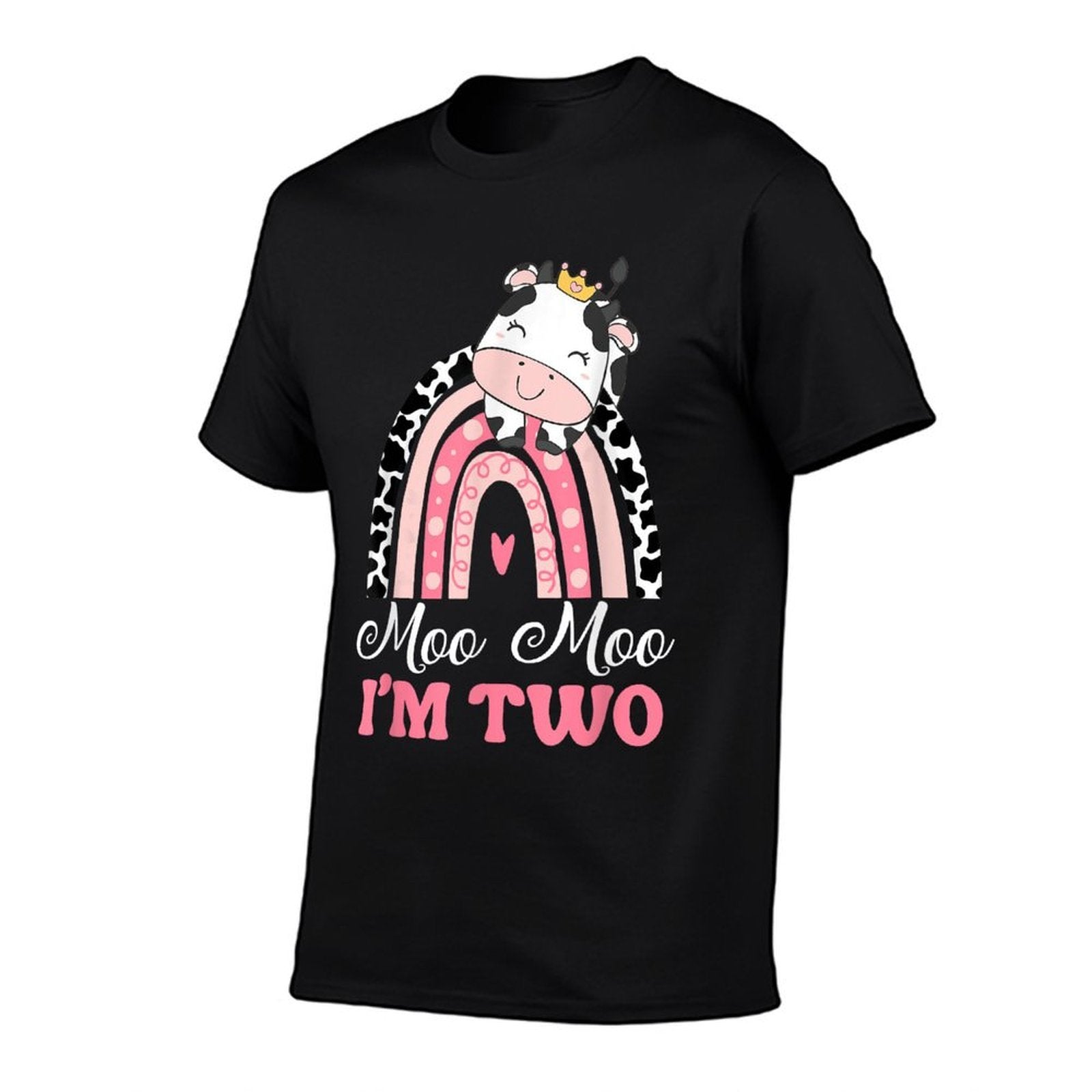 Moo Moo Im Two Birthday Girl Outfit 2nd Bday For Toddler  Lightweight T-Shirt