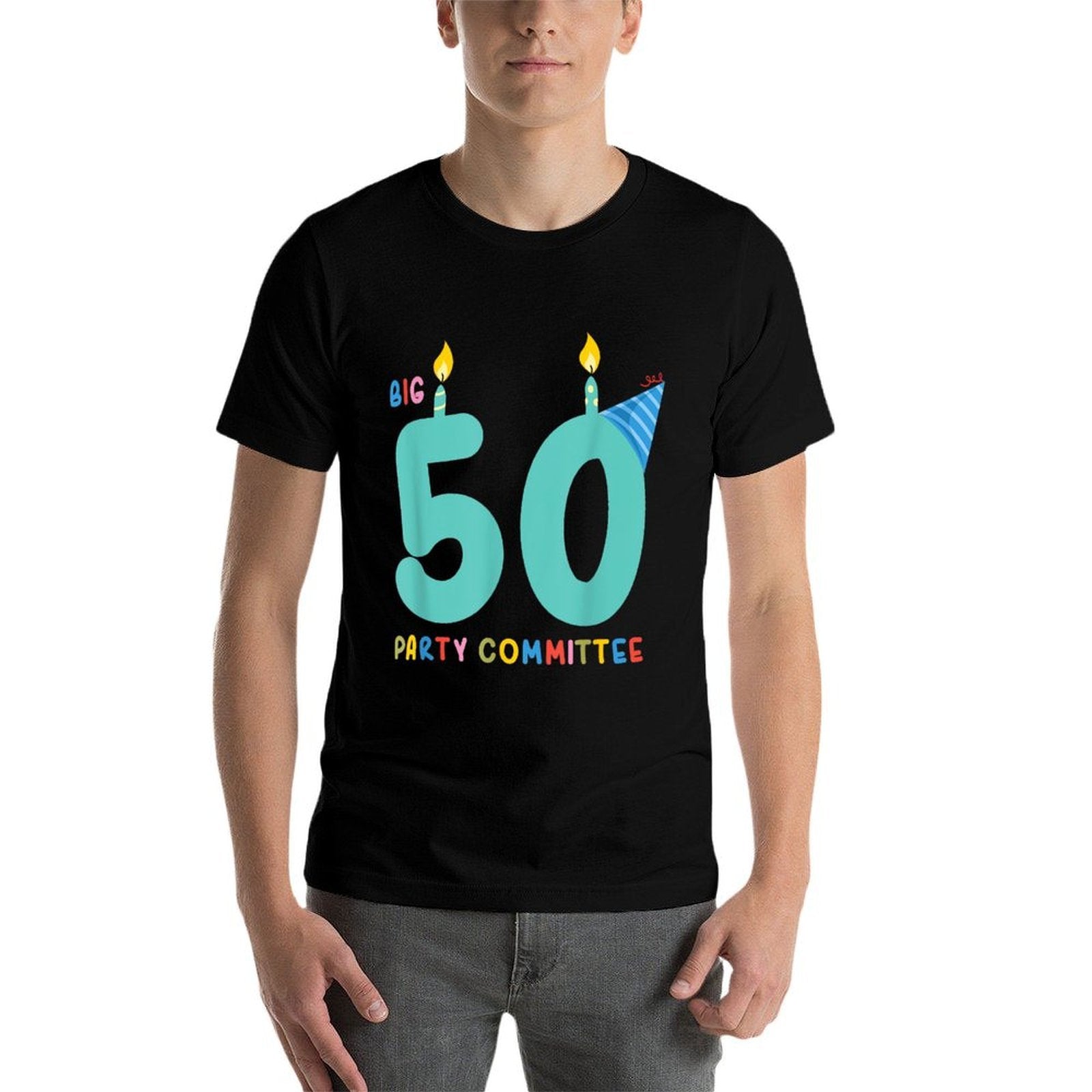 Big 50 Party Committee Over The Hill 50th Birthday Party  Cotton T-Shirt