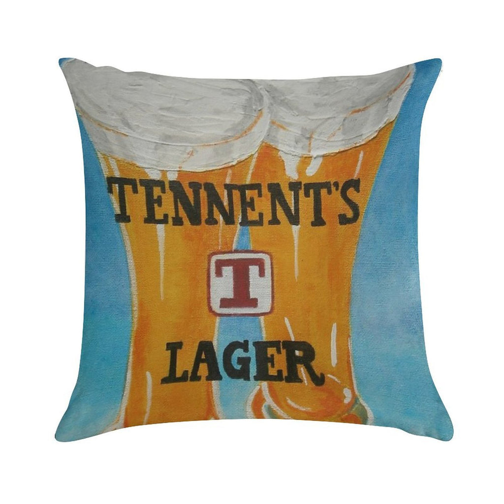Tennents Lager Soft Easy Maintenance Throw Pillow