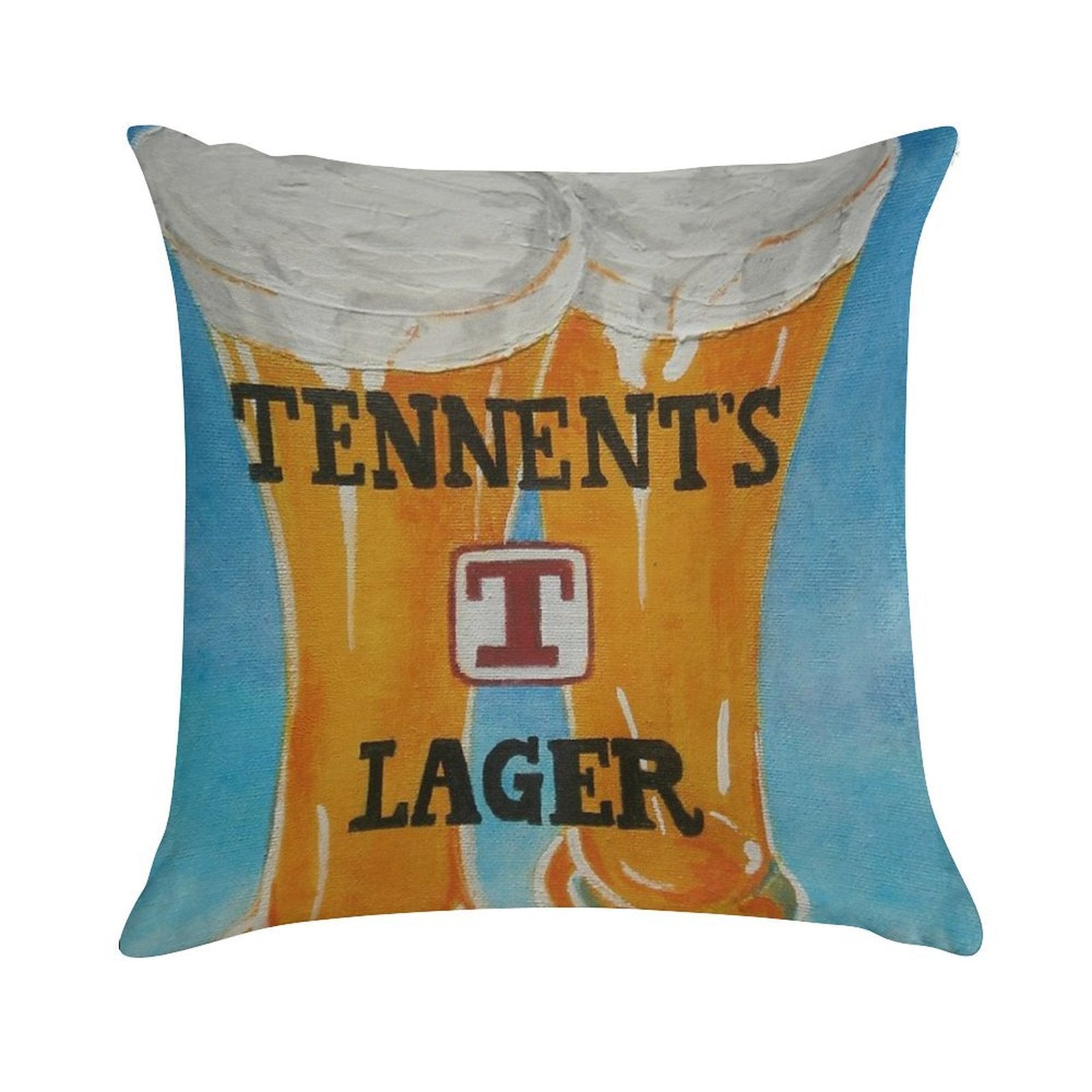 Tennents Lager Soft Easy Maintenance Throw Pillow