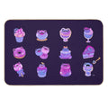 Blueberry Frog - Dark  Non-Slip Bath Mat