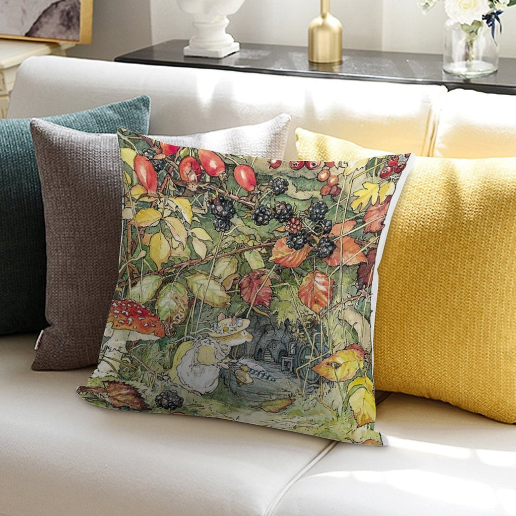 Primrose at The Entrance to The Tunnels Soft Washable Throw Pillow