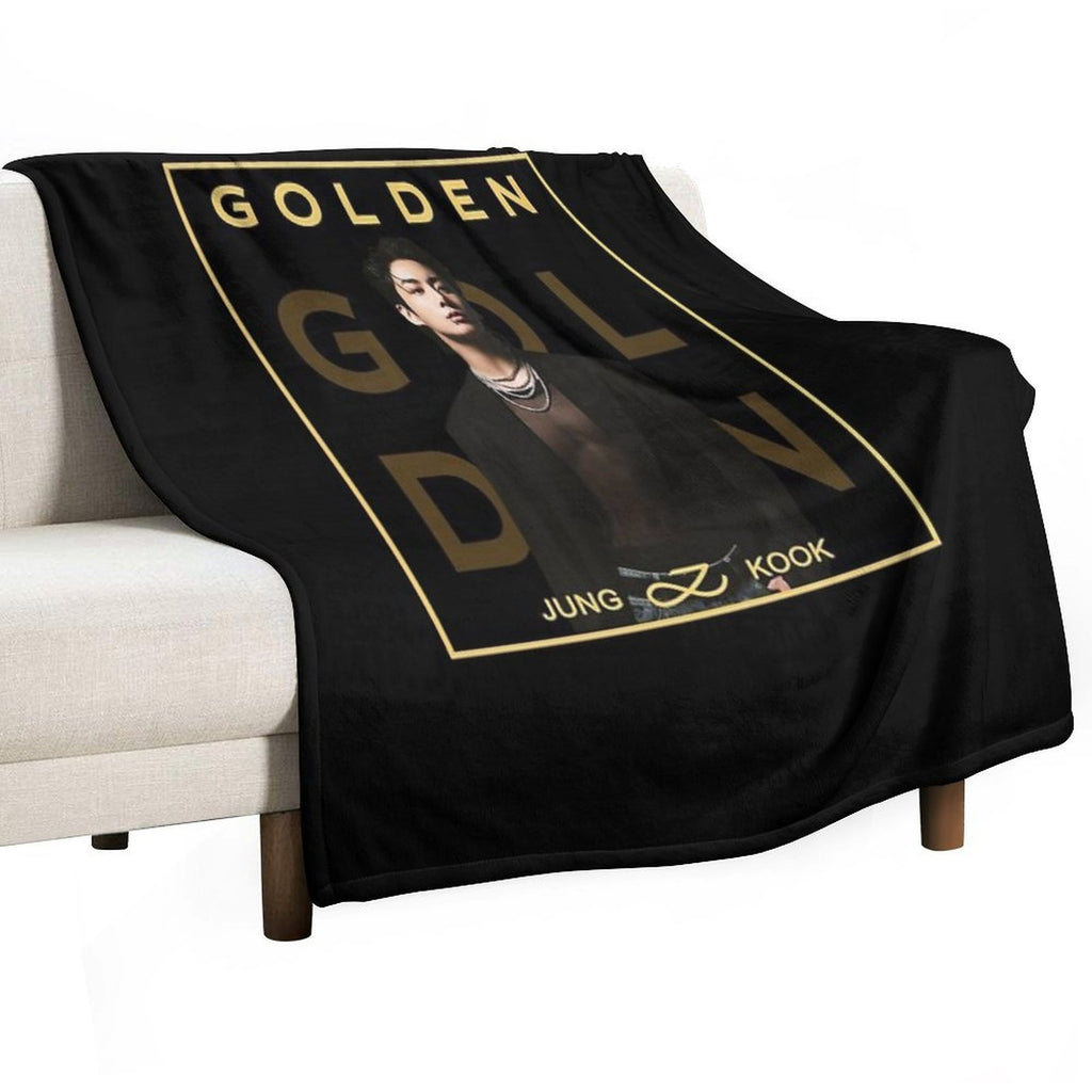 BTS Golden Jungkook Jung Kook Gift-ready Throw Blanket