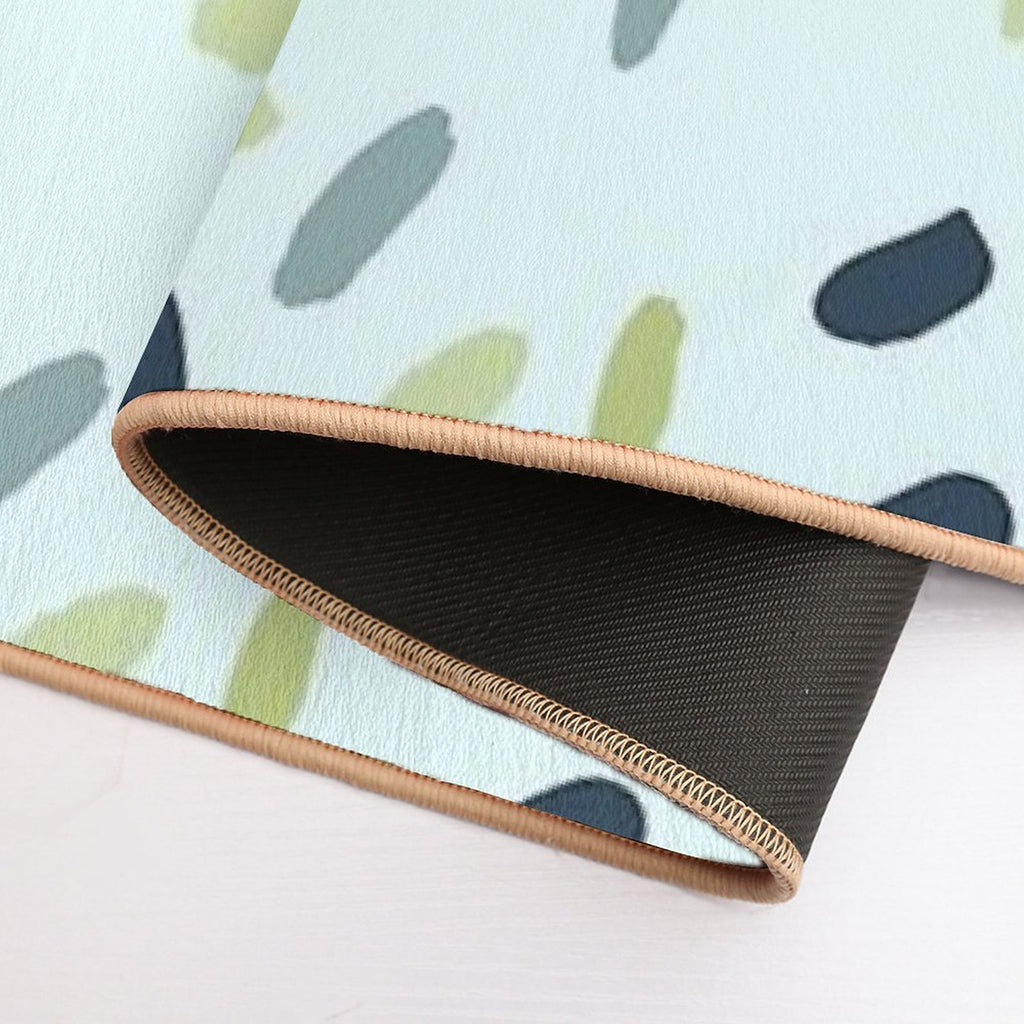 Dots on Mint  High-Traffic Bath Mat