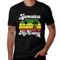 Jamaica Me Crazy Rasta Roots Rock Reggae Jamaican Retro Gift  Wrinkle-resistant T-Shirt
