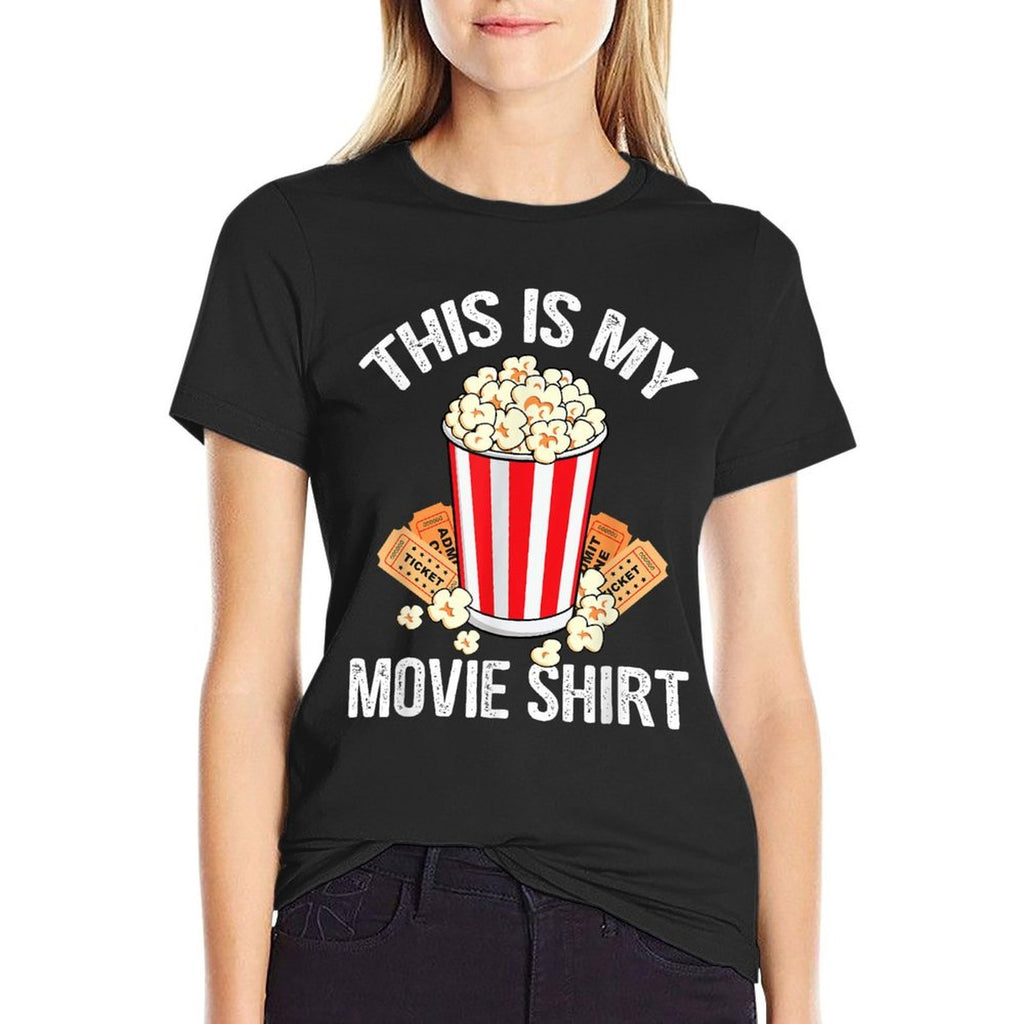 This Is My Movie Popcorn Funny Movie Night  Durable T-Shirt