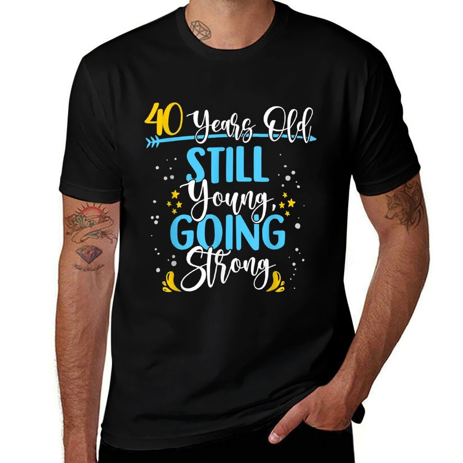 40 Years Old Birthday - 40th Birthday  Vintage-inspired T-Shirt