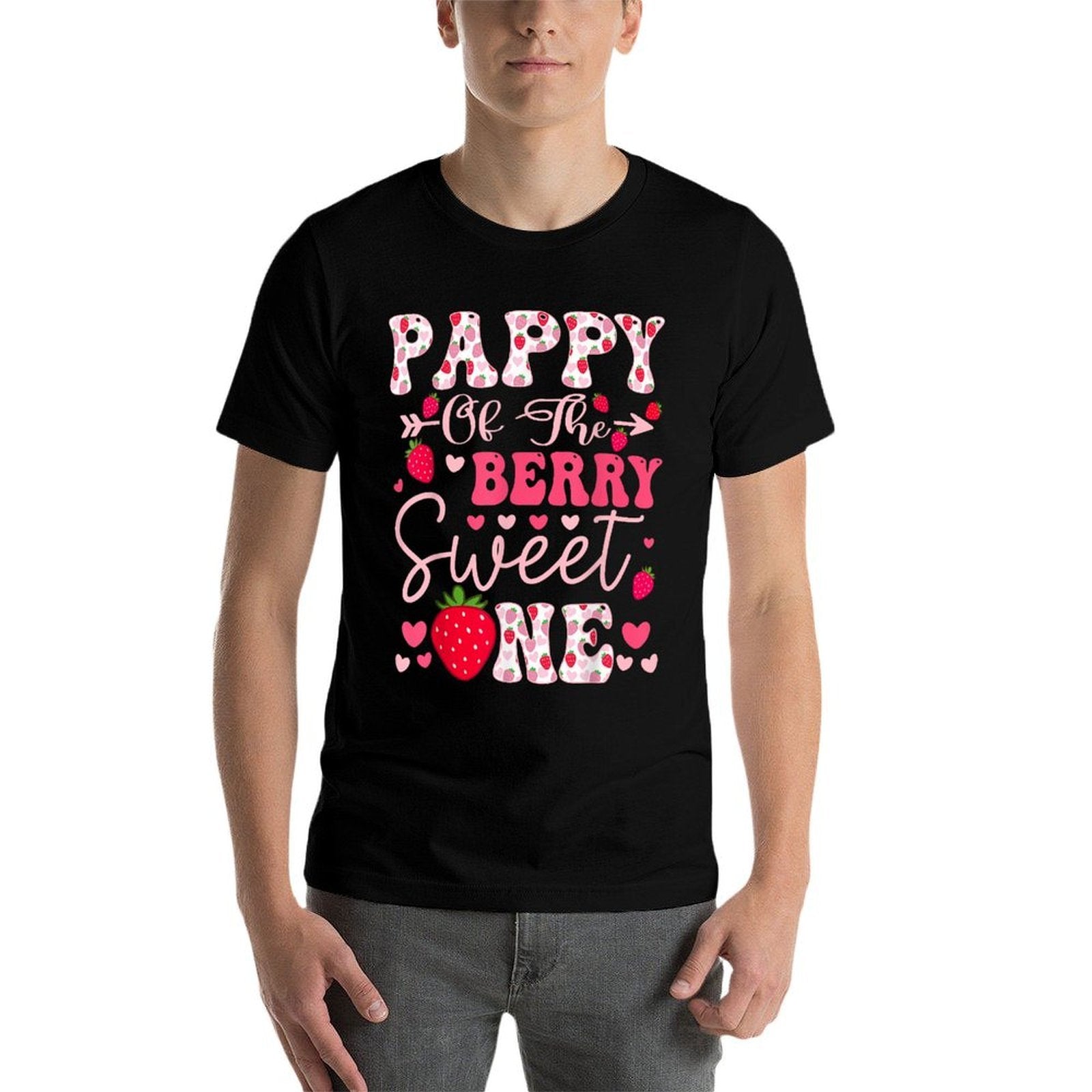 Pappy Of The Berry Sweet One Strawberry 1St Birthday  Affordable Price T-Shirt