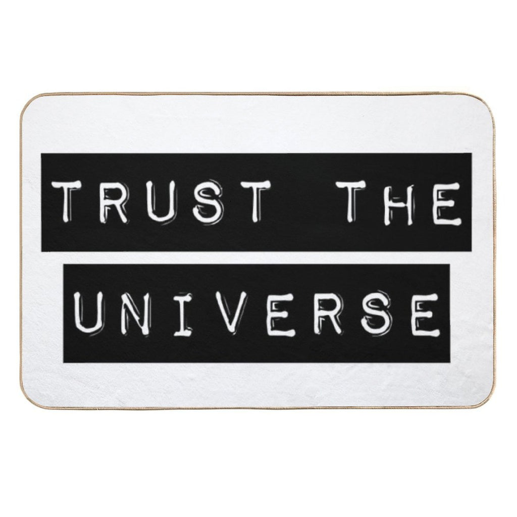 Trust The Universe Minimalistic  Pet-Safe Bath Mat