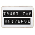 Trust The Universe Minimalistic  Pet-Safe Bath Mat